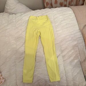 LULULEMON neon yellow leggings